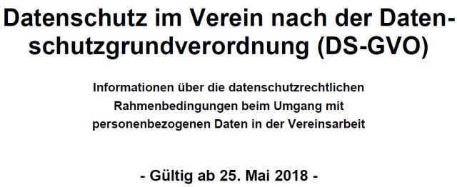 Datenschutz Im Verein • Verein Für Computergenealogie E.V. (CompGen)