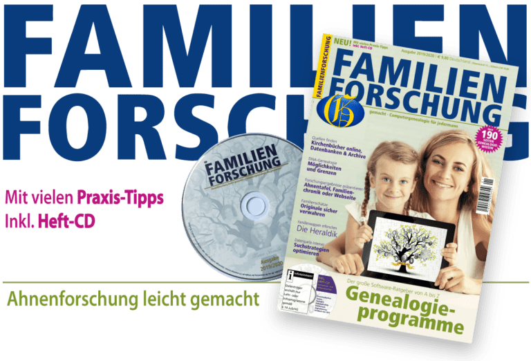 FAMILIENFORSCHUNG • Verein Für Computergenealogie E.V. (CompGen)