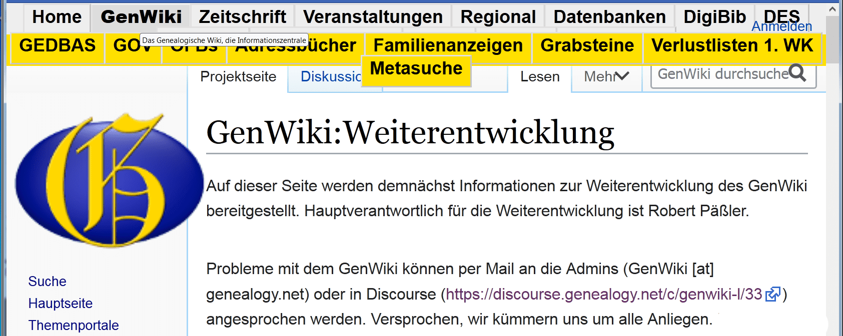 CompGen-Onlinetreff: GenWiki Wird Weiter Entwickelt • Verein Für ...