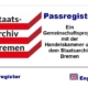 Banner Bremische Passregister
