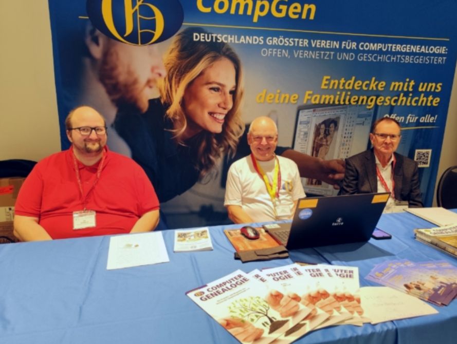 CompGen-Stand beim 74. Deutscher Genealogentag 2024 in Berlin